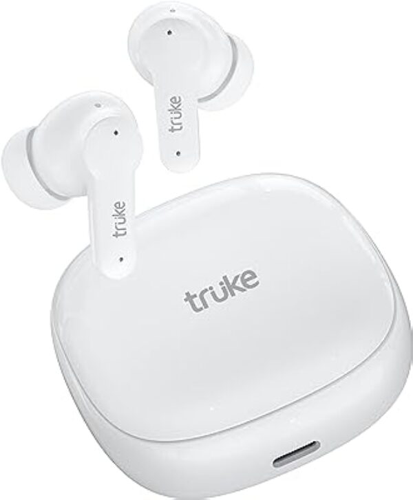 truke Buds S2 Bluetooth Earbuds (White)