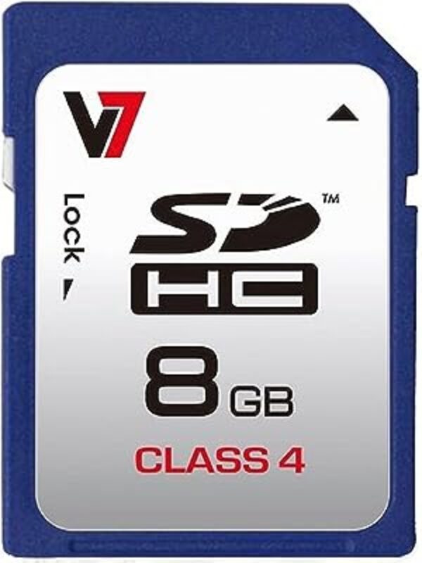 V7 8GB SDHC Flash Memory Card