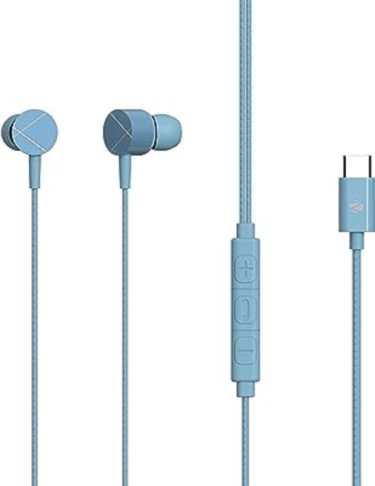 ZEBRONICS Zeb Buds C2 Wired Earphones (Blue)
