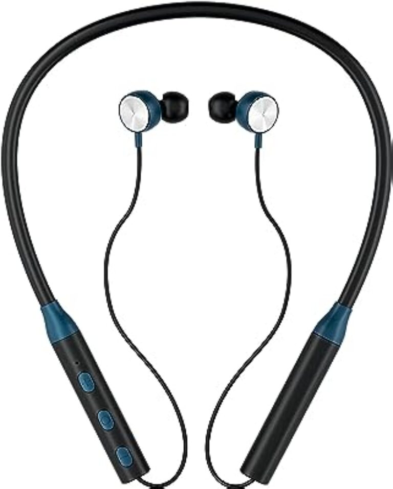 NOYMI Bluetooth Neckband Earphones Black&Blue