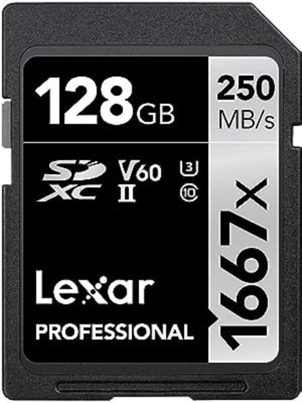 Lexar 1667x 128GB SDXC UHS-II/U3 Card