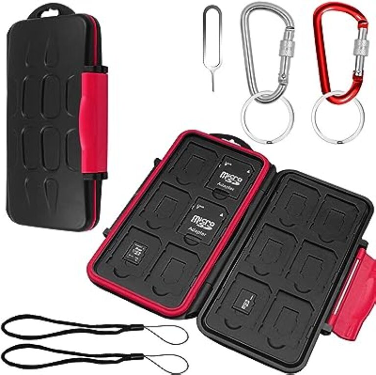 Memory Card Case with Carabiner