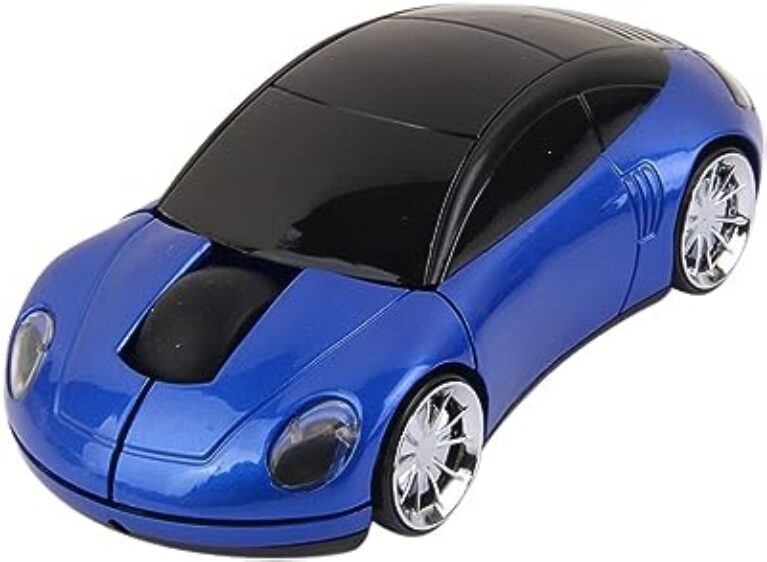 Microware Wireless Car LED Mouse - Blue
