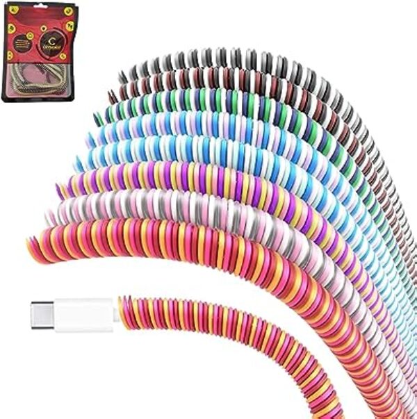 Crysendo Spiral Cable Protector Triple Color