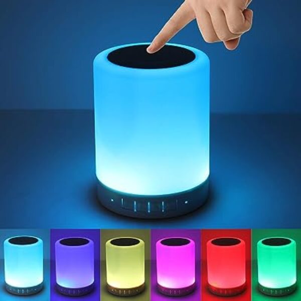 MJDCNC Bluetooth Speaker with LED Mood Lamp