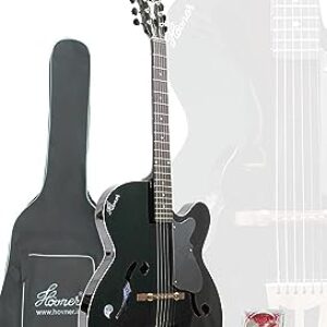 Hovner 215 Black Acoustic Guitar