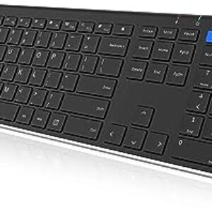 Arteck Bluetooth Keyboard Multi-Device Stainless Steel