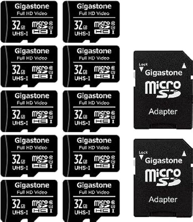 Gigastone 32GB Micro SD Card 10 Pack