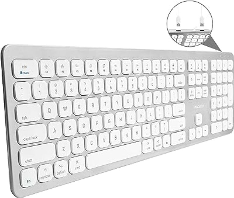 Macally USB Wired Keyboard for Mac
