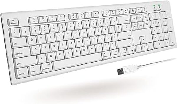 Macally USB Wired Keyboard for Mac Mini/Pro