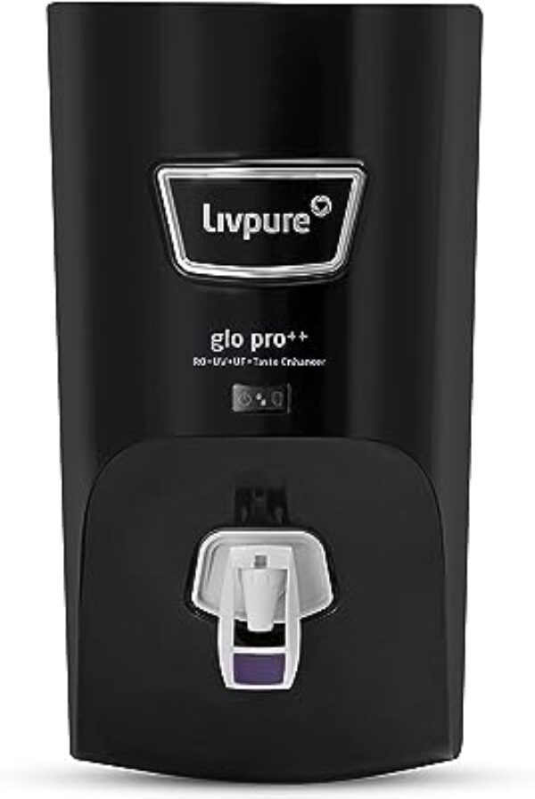 Livpure GLO PRO++ RO+UV+UF Water Purifier (Black)