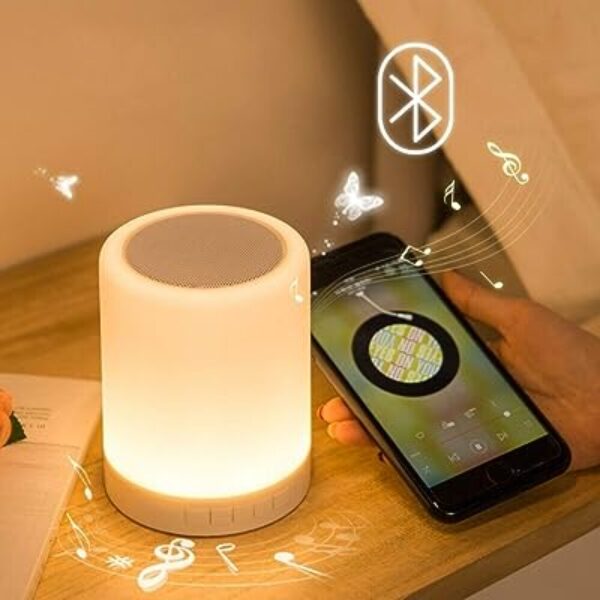 Wireless Bluetooth Speaker LED Lamp