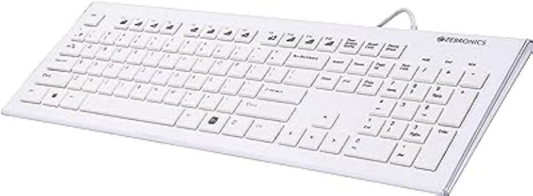 Zebronics Zeb-DLK01 USB Multimedia Keyboard (White)