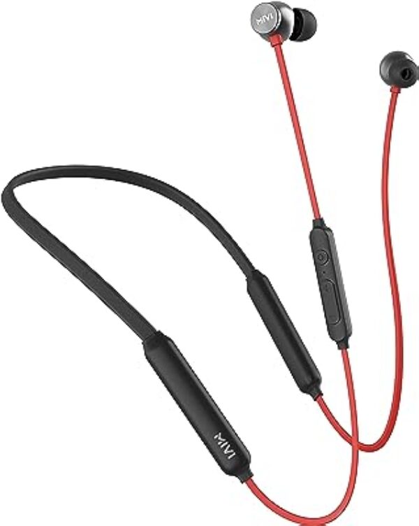 Mivi Collar Flash Pro Bluetooth Earphones - Red