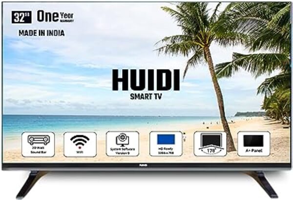 HUIDI 80cm Frameless LED Smart Android TV