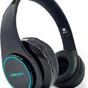 Adcom Luminosa Bluetooth Headphone - Black