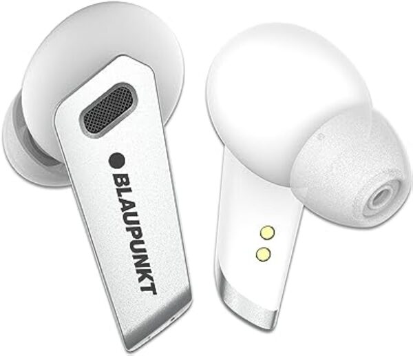 Blaupunkt BTW300 BASS Buds Bluetooth Earbuds (White)