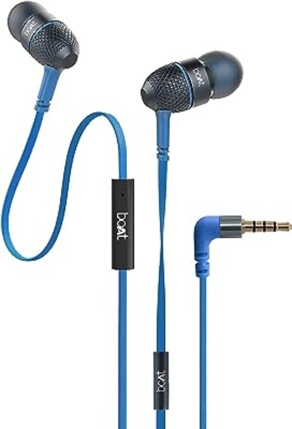 boAt BassHeads 225 SE Wired Headphones (Blue)
