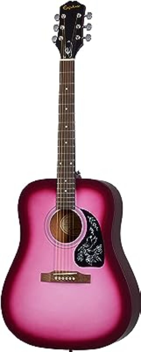 Epiphone Starling Acoustic Guitar Hot Pink