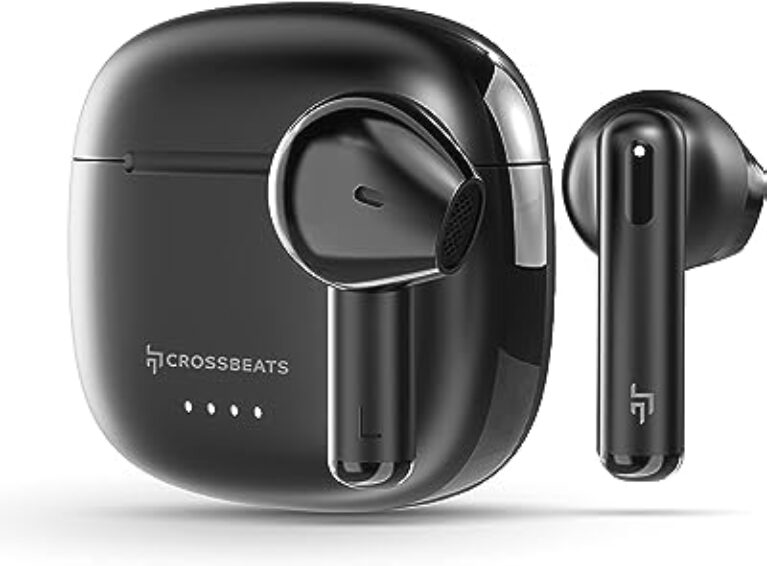 CrossBeats Atom Bluetooth Earbuds - Black