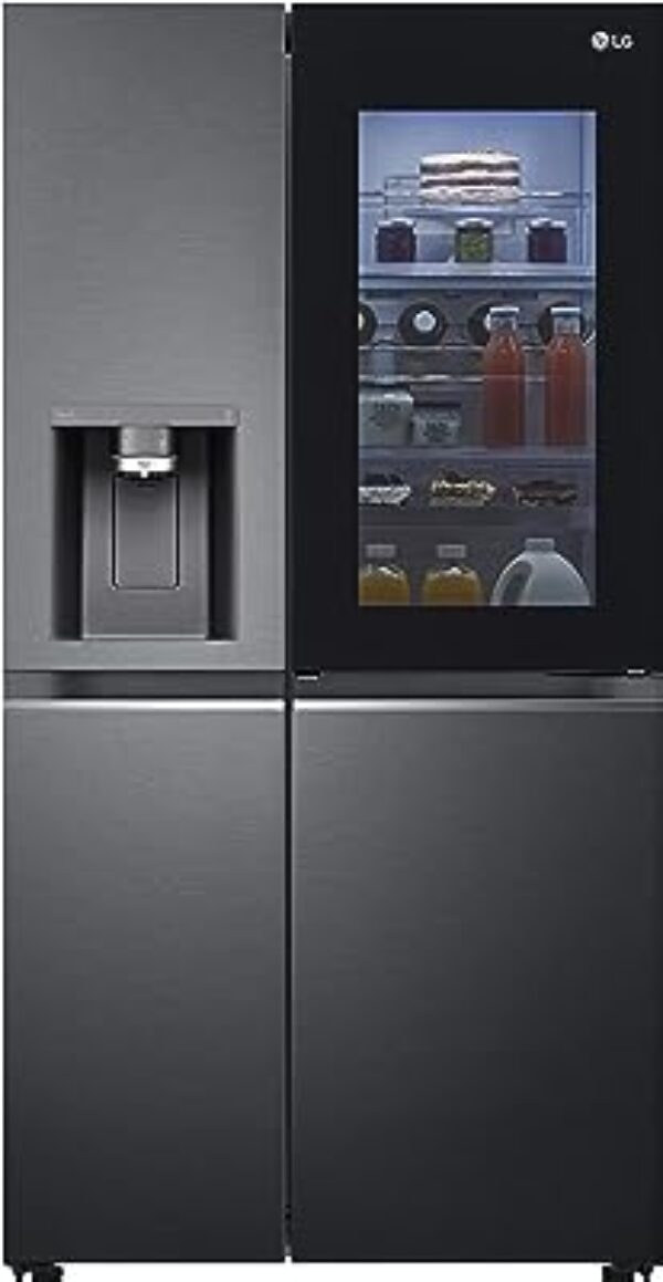 LG Side-By-Side Refrigerator GC-X257CQES Matt Black