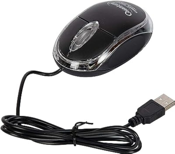 QUANTAM QHM222 USB Mouse (Black)