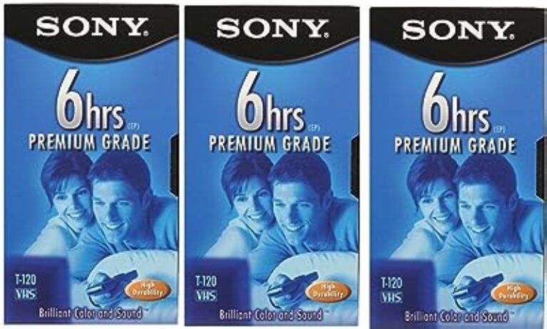 SONY EP T-120 VHS Tapes (3-pack)
