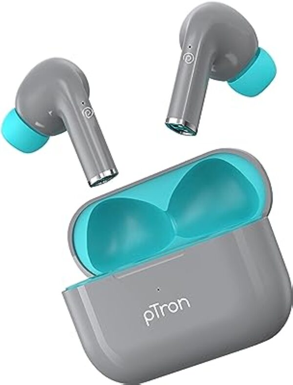 PTron Bassbuds Neo TWS Earbuds Grey