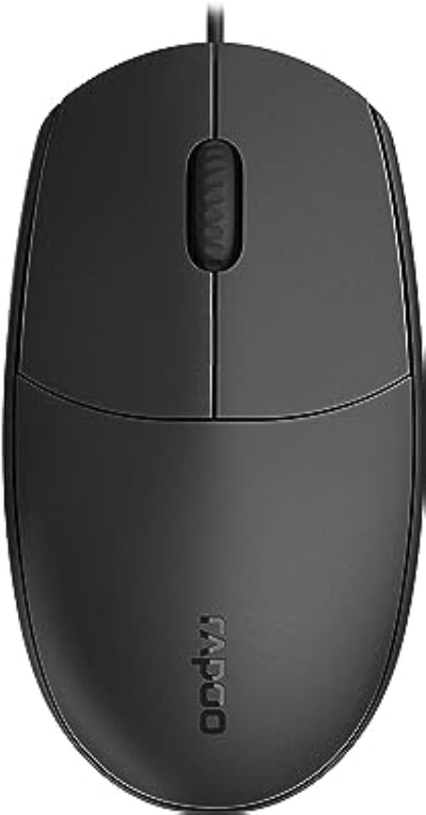 RAPOO 100 Wired USB Mouse Black