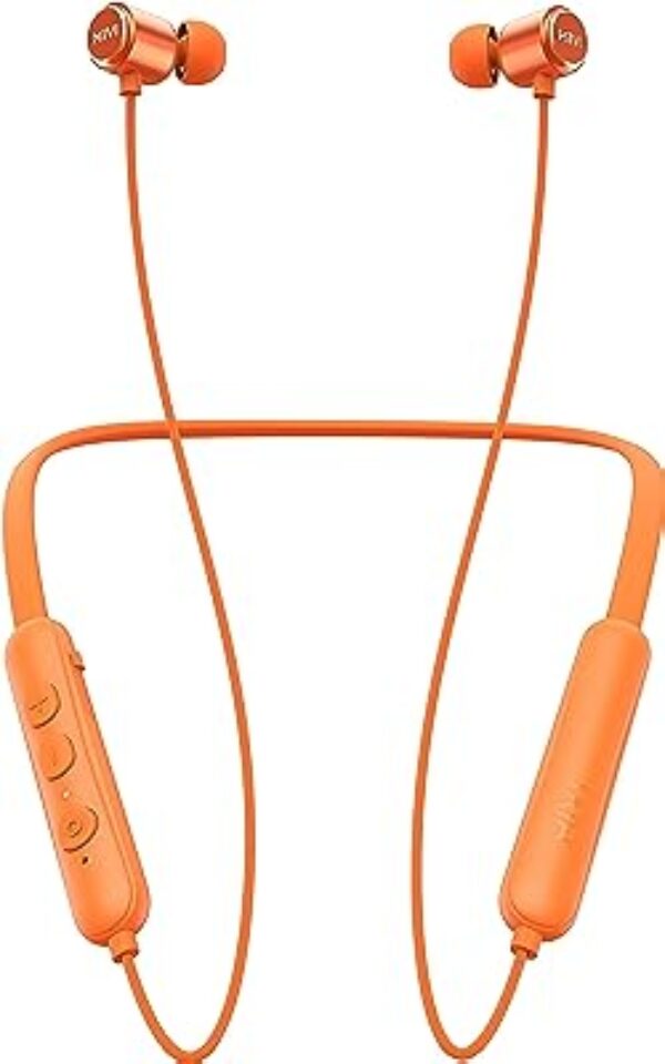 Mivi Collar Flash Bluetooth Earphones (Orange)