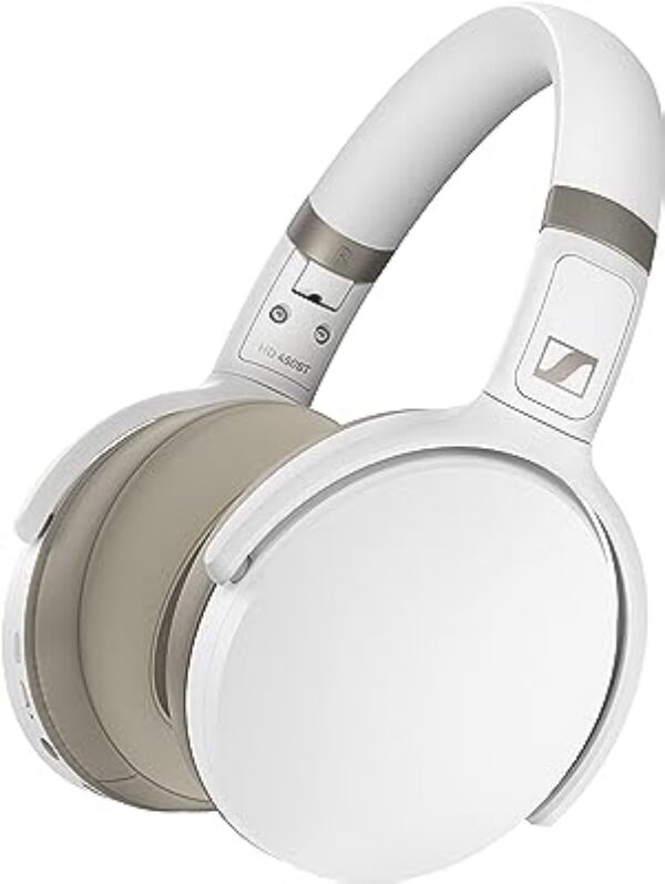 Sennheiser HD 450BT Wireless Bluetooth Headphone (White)