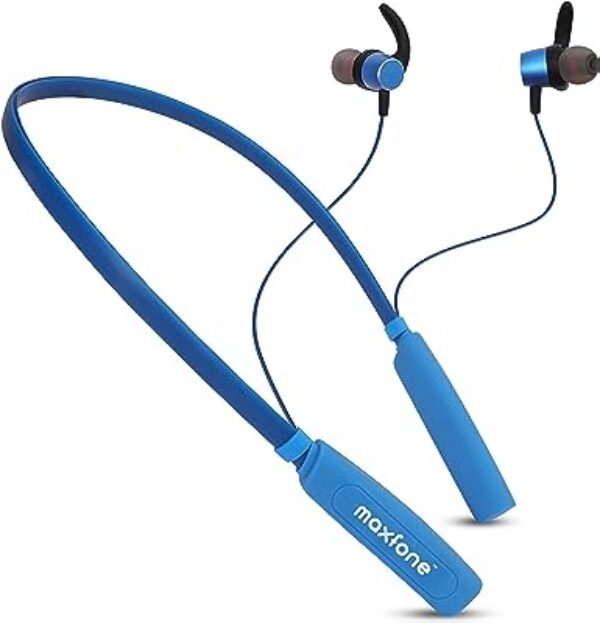 maxfone Melody-310M Bluetooth Neckband Earphones (Blue)