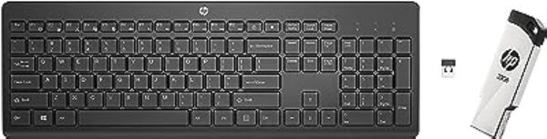 HP 230 Wireless Black Keyboard & v236w 32GB USB Pen Drive