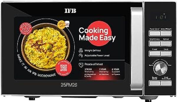 IFB 25L Solo Microwave Oven Silver