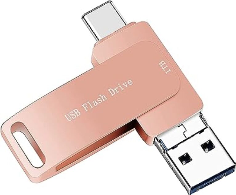 1TB USB C Thumb Drive Pink
