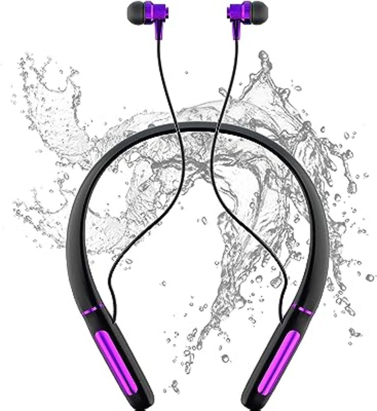 Noymi Wireless Neckband Earphones BT v5.0 (Purple)