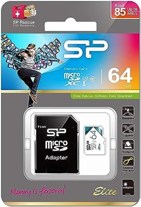 Silicon Power 64GB microSDXC Memory Card
