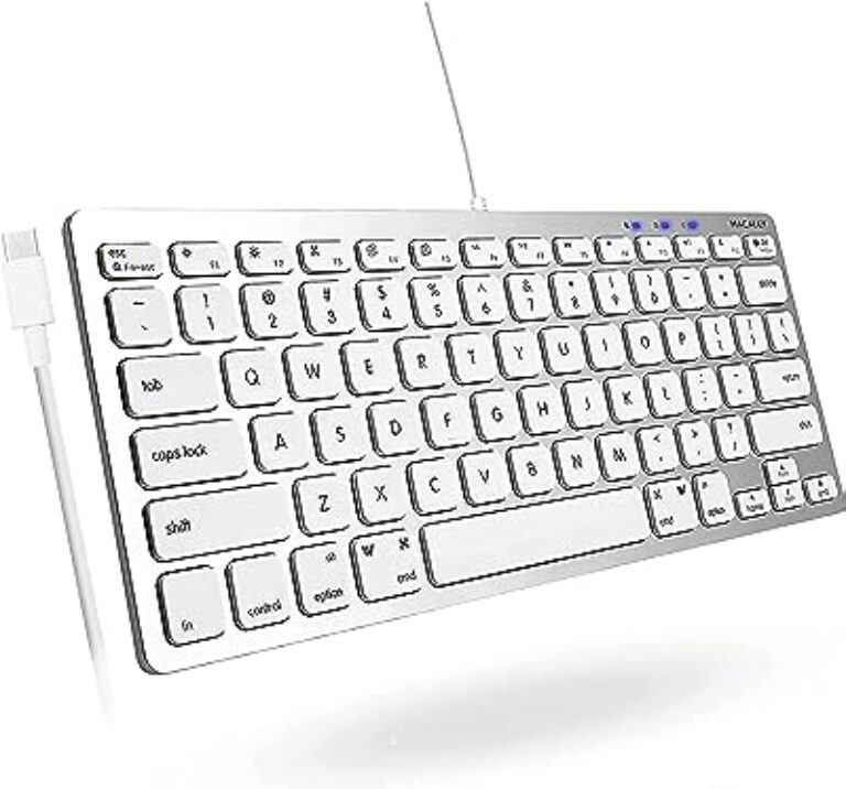 Macally USB C Keyboard - Compact & Mini