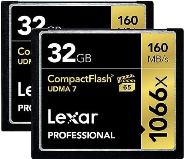 Lexar Pro 1066x 32GB CF Card - 2 Pack