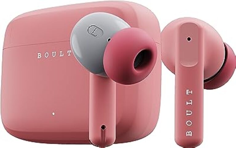 Boult Z60 True Wireless Earbuds (Flamingo Pink)
