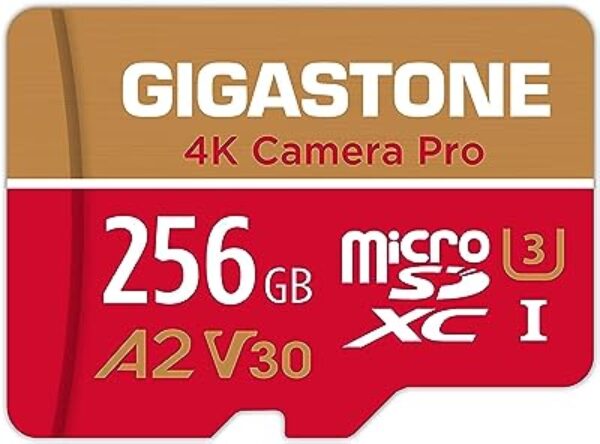 Gigastone 256GB Micro SD Card 4K Camera Pro