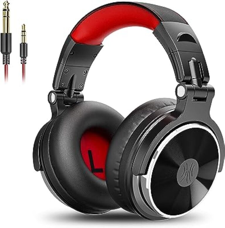 OneOdio Pro-10 Over Ear Headphone (Red)