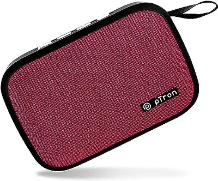 PTron Musicbot Lite Bluetooth Speaker (Burgundy)