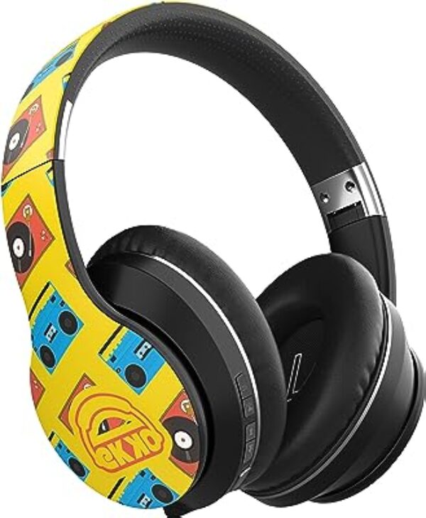 Ekko Skull Alter EGO H02 Wireless Headphones Yellow