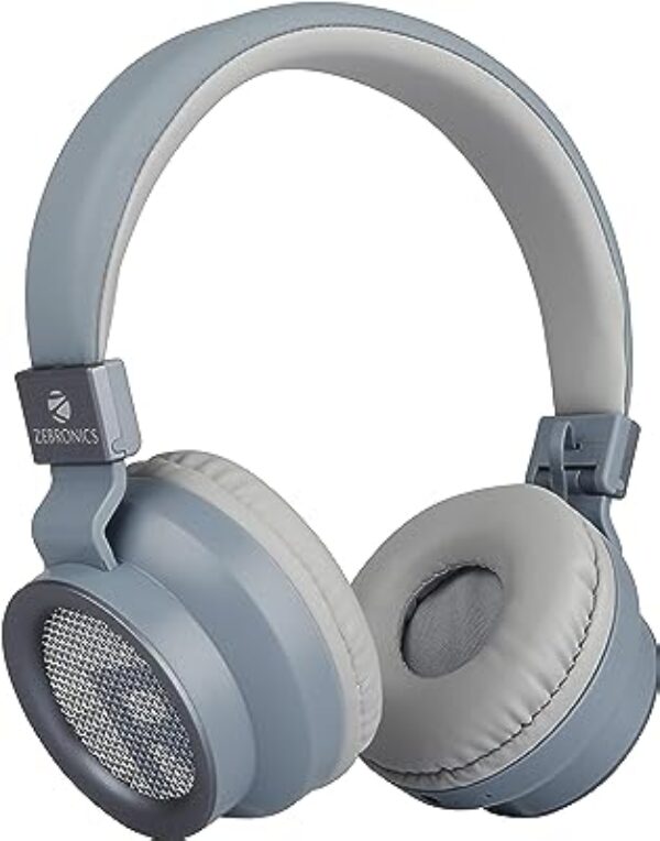 Zebronics Bang Bluetooth v5.0 Foldable Headphones (Blue)