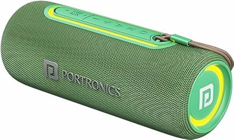 Portronics Resound 2 Bluetooth Speaker (Green)