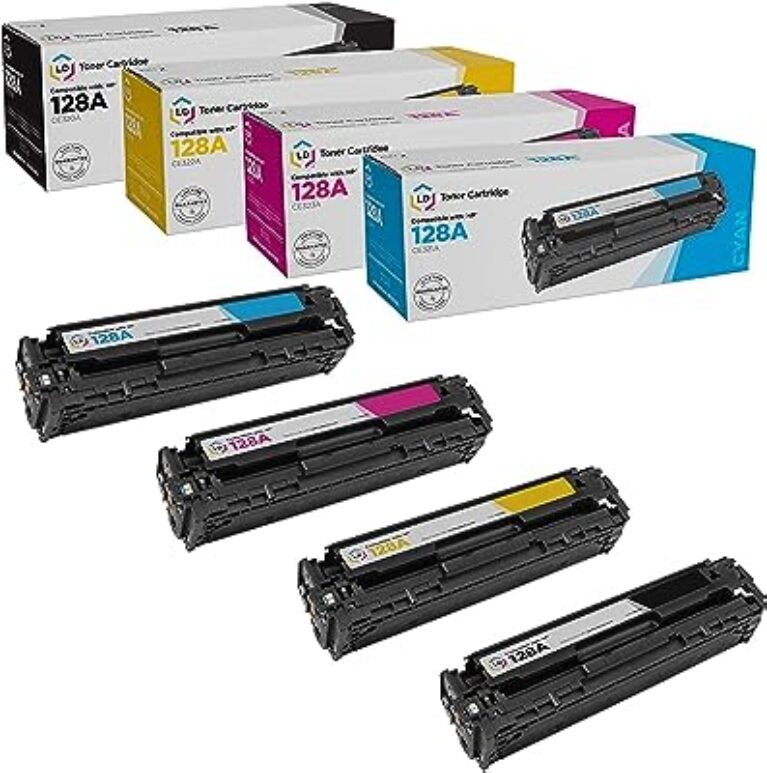 LD Remanufactured Laser Toner Cartridges HP CM1415fnw CP1525nw (4 Pack)