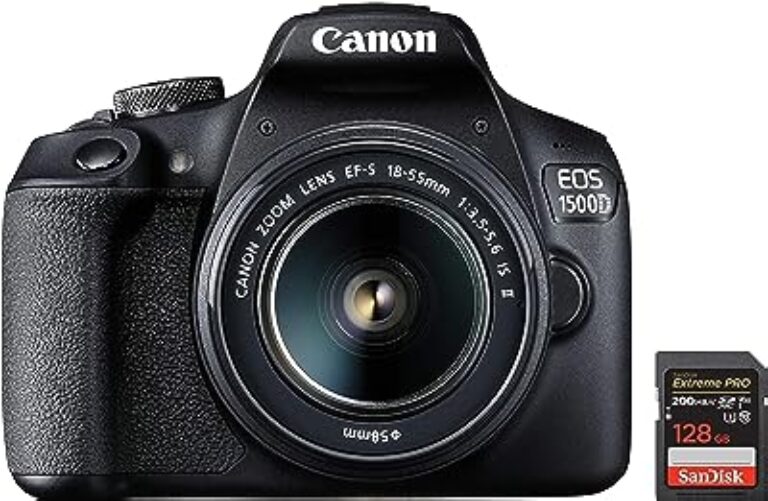Canon EOS 1500D DSLR Camera (Black)
