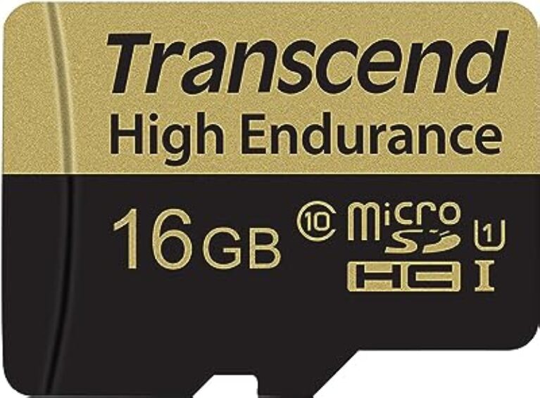Transcend 16GB High Endurance microSD Card