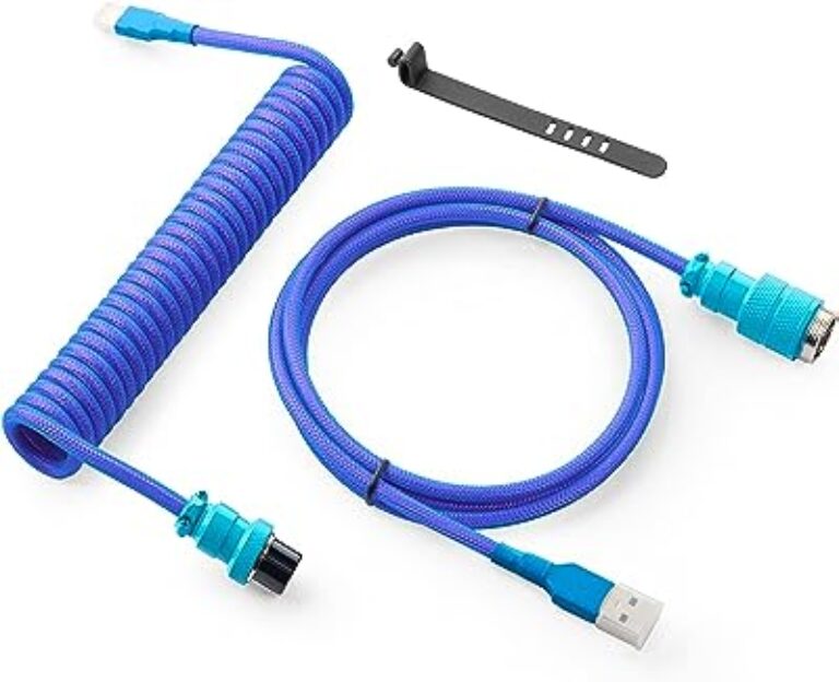 Pro Coiled USB C Cable for Gaming Keyboard